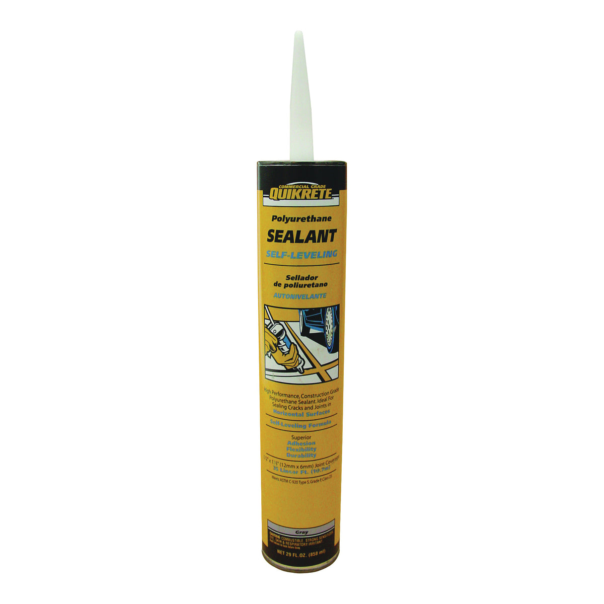 Quikrete 18660-30 Sealant, Gray, 29 oz Caulking Tube