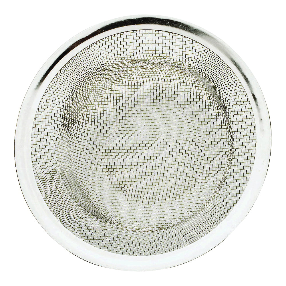 Plumb Pak PP820-41 Shower Basket Strainer, 3.391 in Dia, Stainless Steel, 1.723 in Mesh