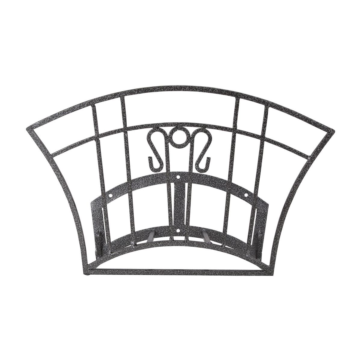 Landscapers Select HH003 Hose Hanger, 250 ft Capacity, Steel, Hammertone Black, Powder-Coated, Wall Mounting