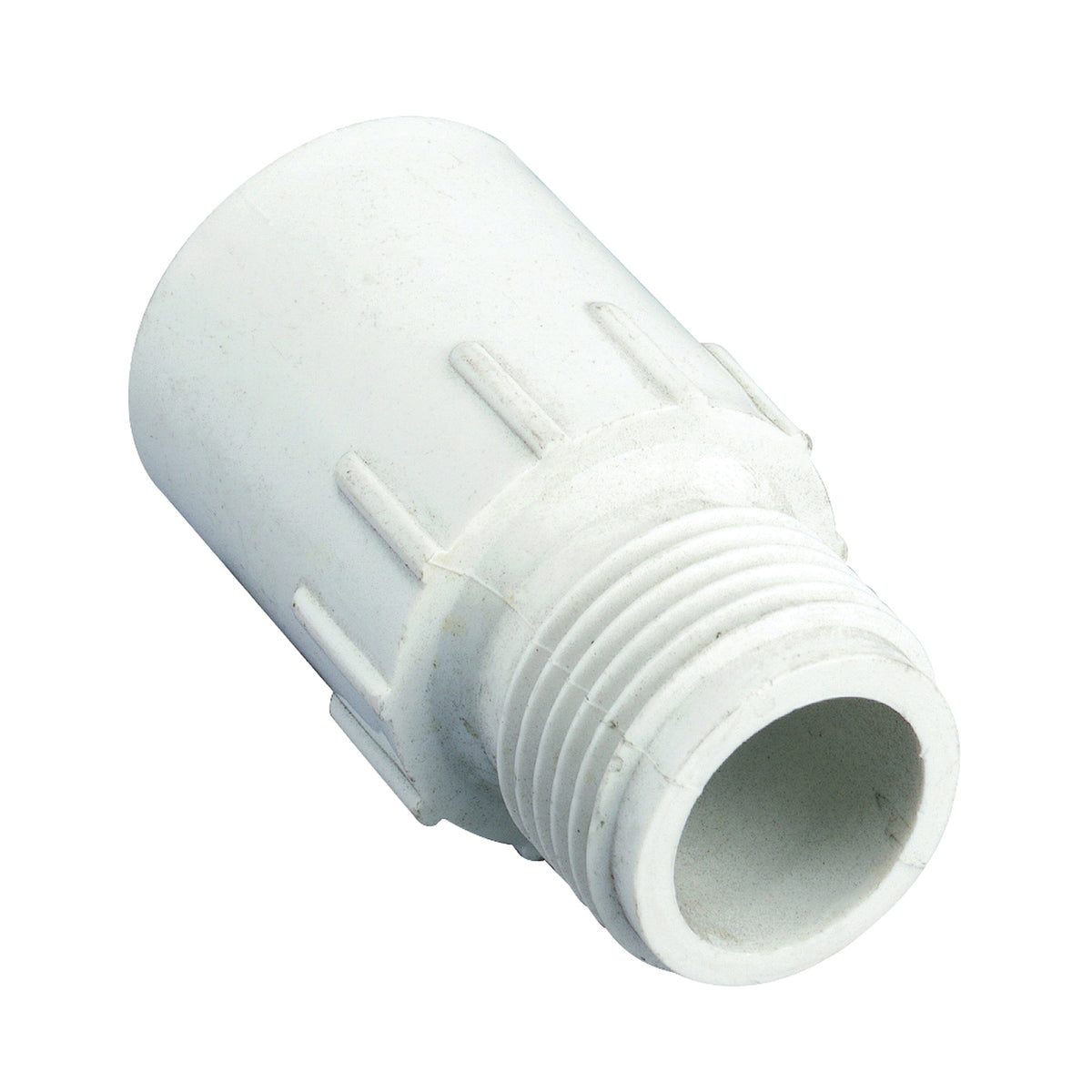 Orbit 53362 Hose to Pipe Adapter, 1/2 x 3/4 in, Slip Joint x MHT, PVC, White