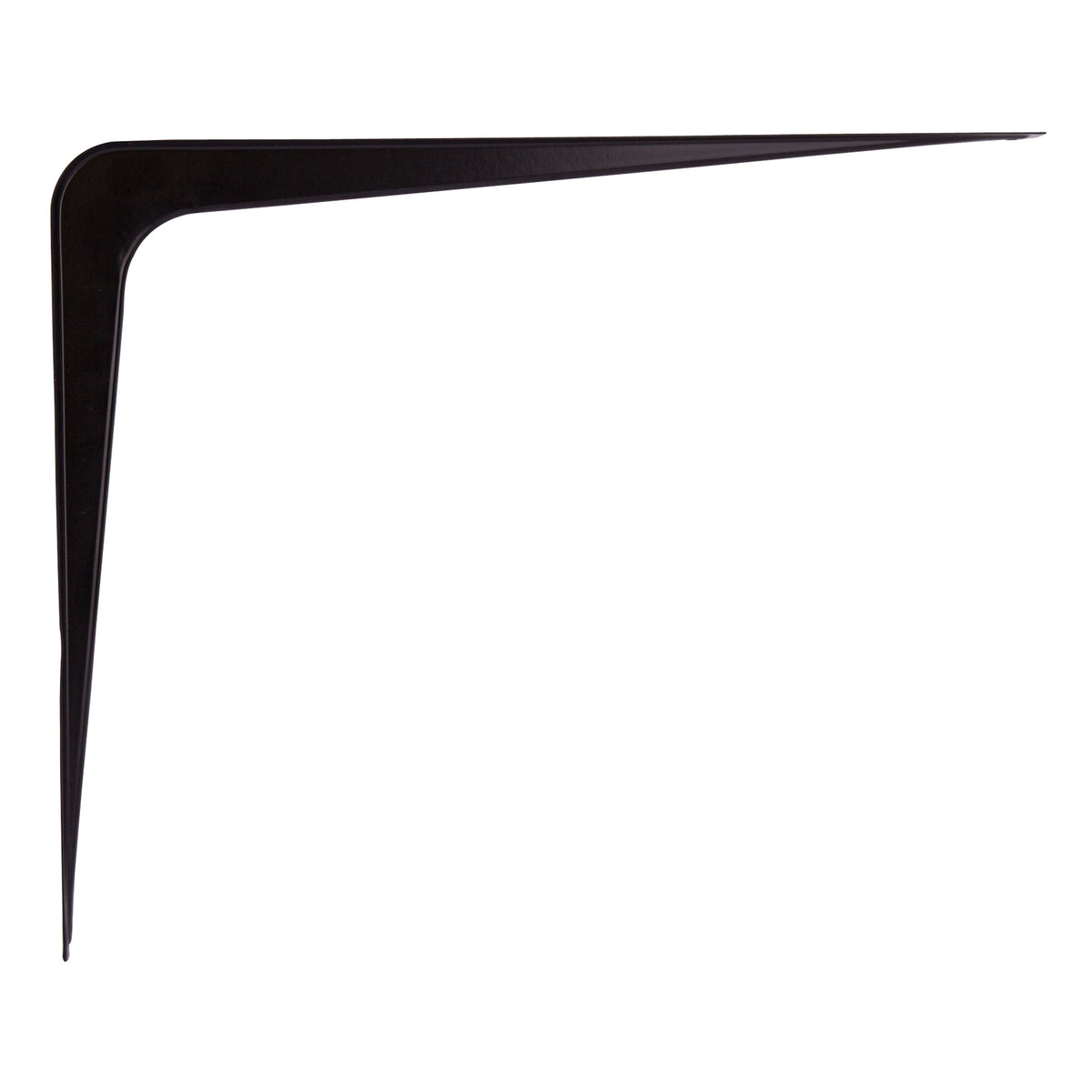 ProSource 21142BK-PS Shelf Bracket, 170 lb/Pair, 14 in L, 11 in H, Steel, Black