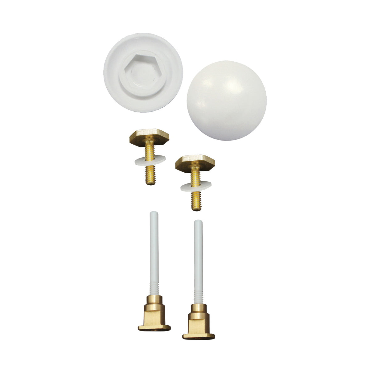 Keeney K835-171 EZ Install Cap and Bolt Set, White