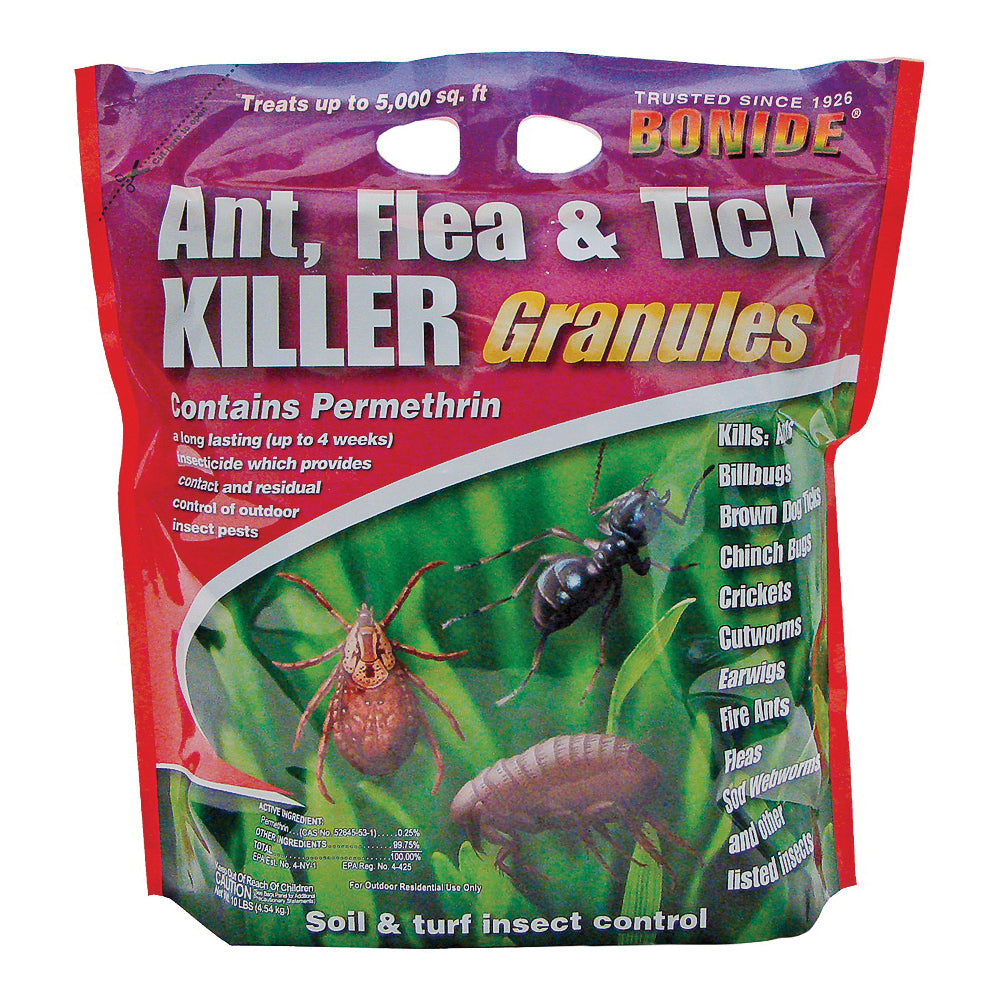 Bonide 60614 Flea and Tick Killer Granules, Solid, 10 lb Pack