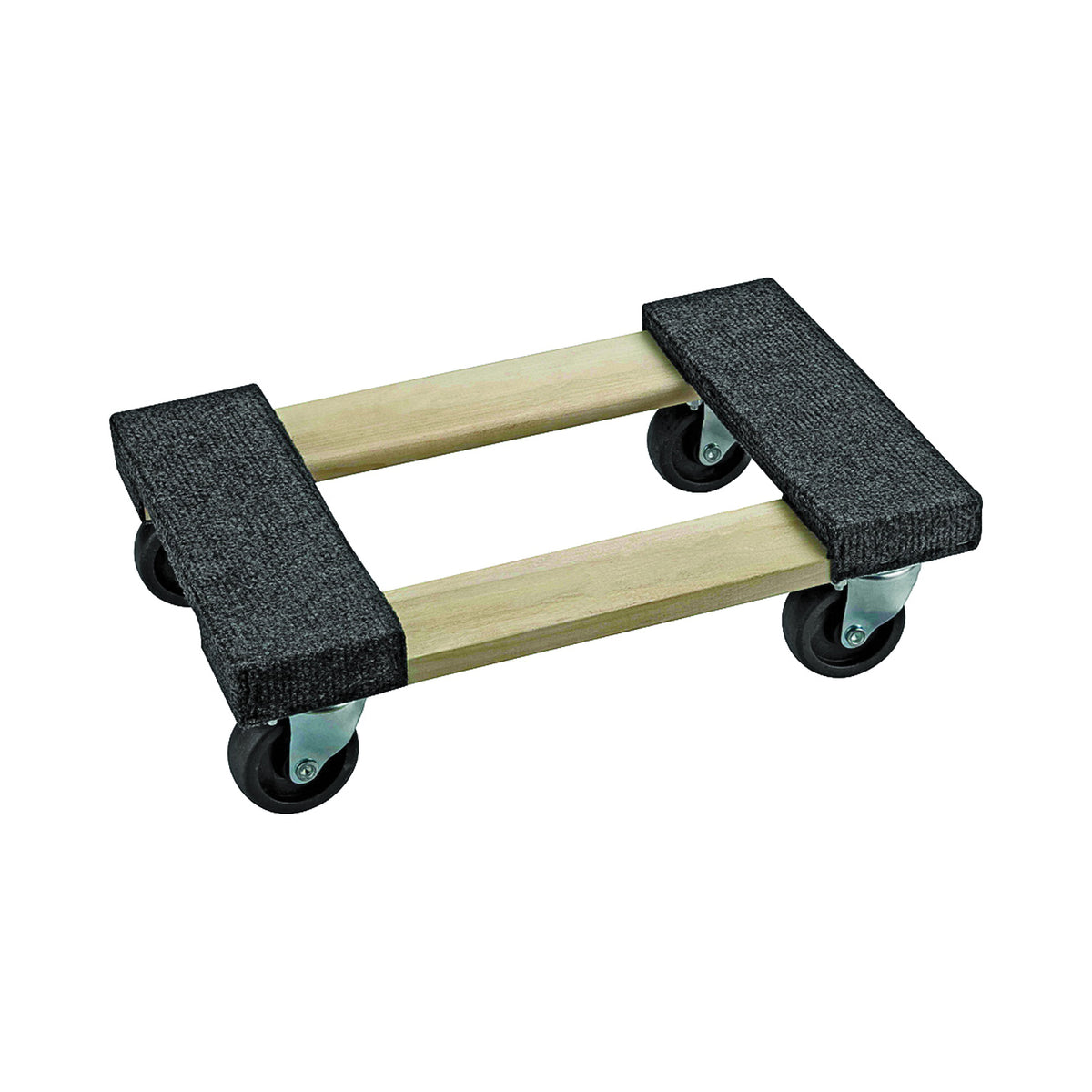 ProSource FD-1812 Furniture Dolly, 800 lbs, 18 in W Platform, 12 in D Platform, Hardwood Platform