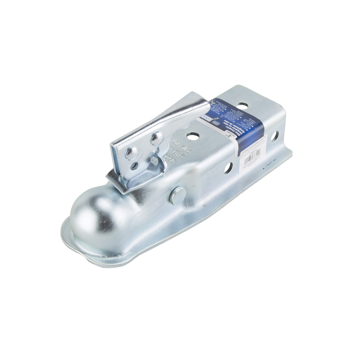 Vulcan 21005 Trailer Coupler, 3500 lb Towing, 2 in Trailer Ball, Lever Latch, Steel