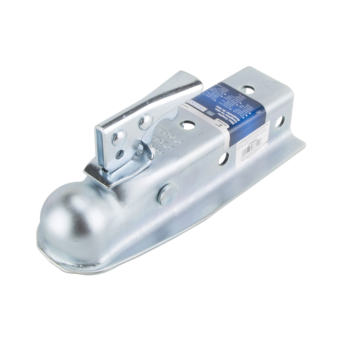 Vulcan 21006 Trailer Coupler, 3500 lb Towing, 2 in Trailer Ball, Lever Latch, Steel