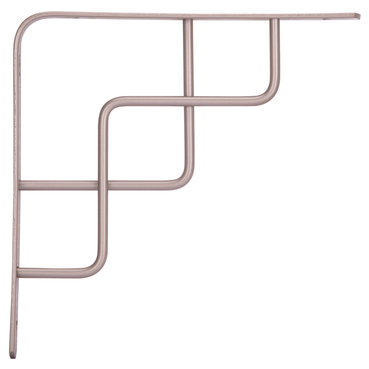ProSource SB-035PS Contemporary and Decorative Shelf Bracket, 220 lb/Pair, 8 in L, 8 in H, Steel, Satin Nickel