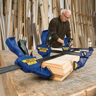 IRWIN QUICK-GRIP SL300 Series 524QCN Bar Clamp/Spreader, 300 lb, 24 in Max Opening Size, 3-1/4 in D Throat, Plastic Body