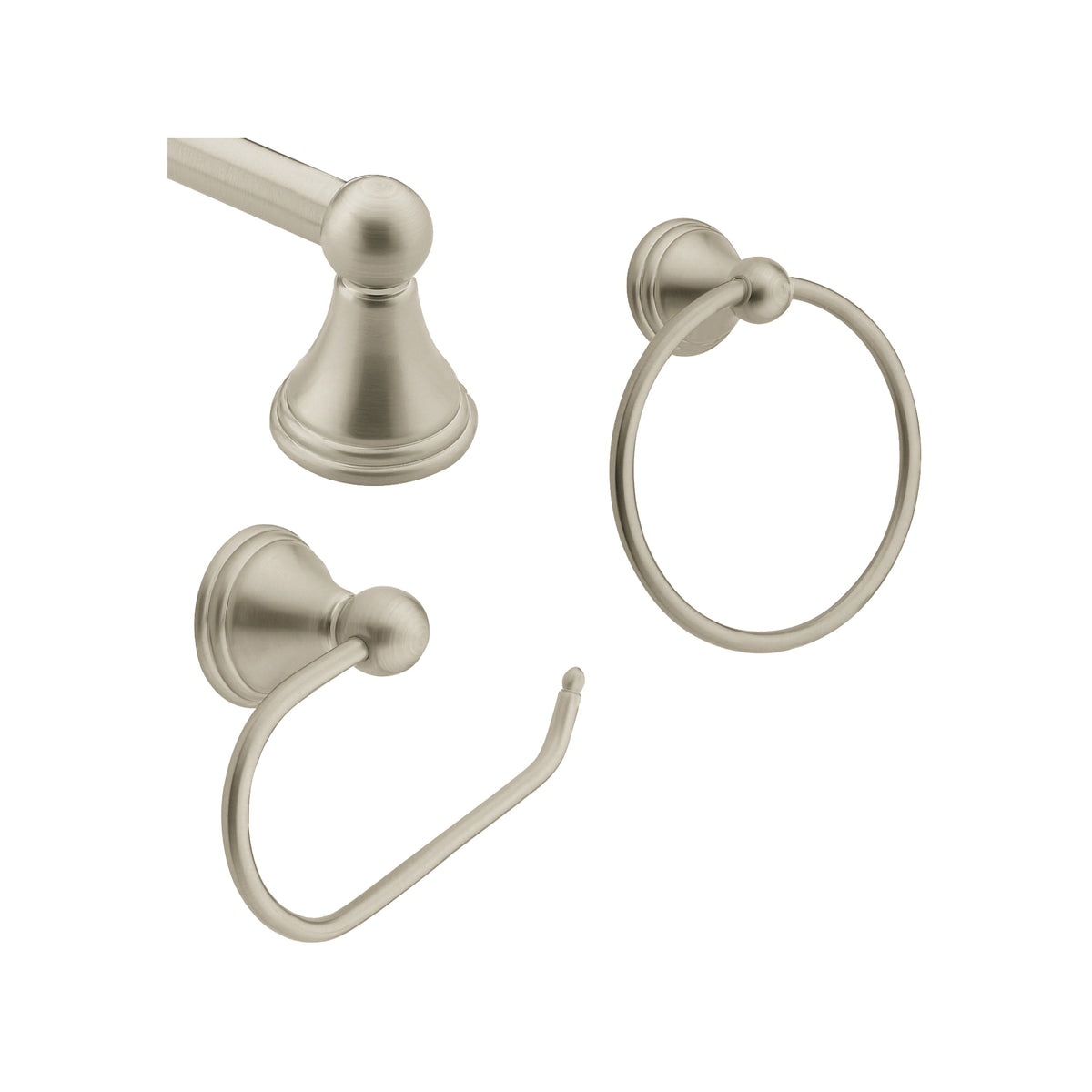 Moen Preston Series DN8433BN Bath Hardware Set, Metal, Brushed Nickel