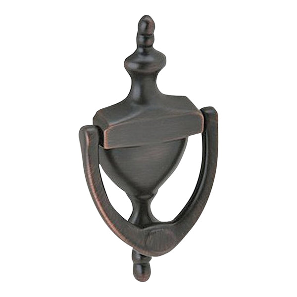 Schlage SC2-3125-716 Door Knocker, Solid Brass, Aged Bronze, 3-15/16 in Mounting Hole
