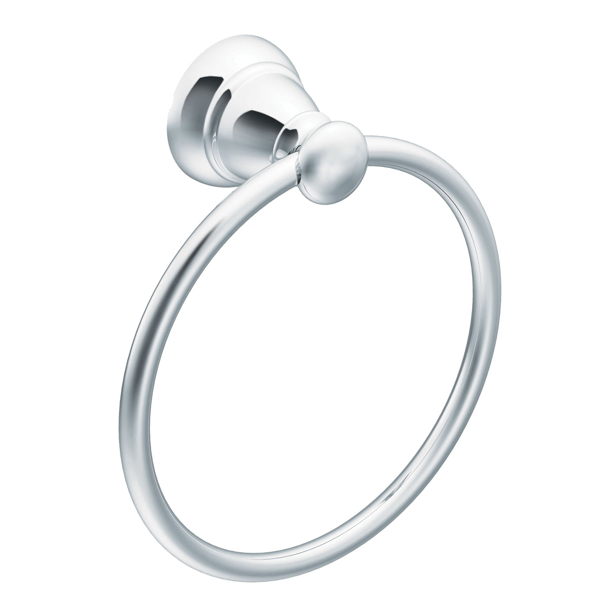 Moen Banbury Y2686CH Towel Ring, 6 in Dia Ring, 30 lb, Aluminum, Chrome, Wall Mounting
