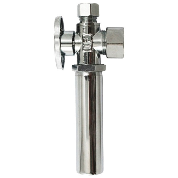 Plumb Pak K2622WHALF Angle Valve with Hammer Arrestor, 5/8 x 3/8 in Connection, FIP, 125 psi Pressure, Brass Body