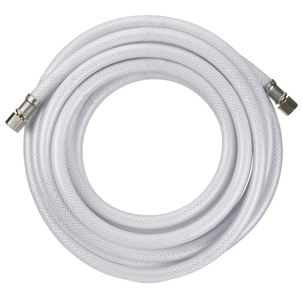 Plumb Pak PP255620 Ice Maker Supply Line, 1/4 in Inlet, Compression Inlet, 1/4 in Outlet, Compression Outlet, PVC Tubing