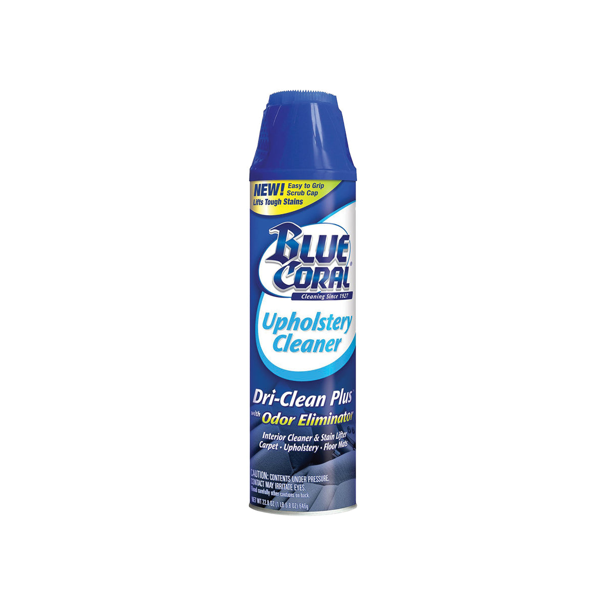 Blue Coral Dri-Clean Plus DC22 Upholstery Cleaner, 22 oz Aerosol Can, Liquid, Sweet