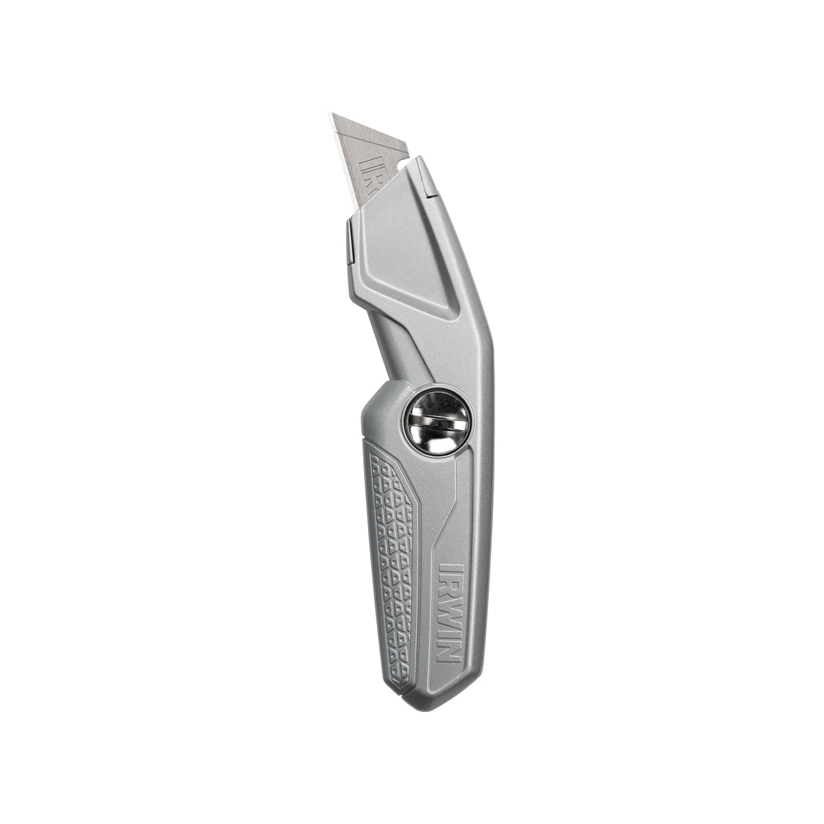 IRWIN 1774103 Blade Knife, 2-1/2 in L Blade, 3-1/2 in W Blade, Carbon Steel Blade, Ergonomic Handle, Silver Handle