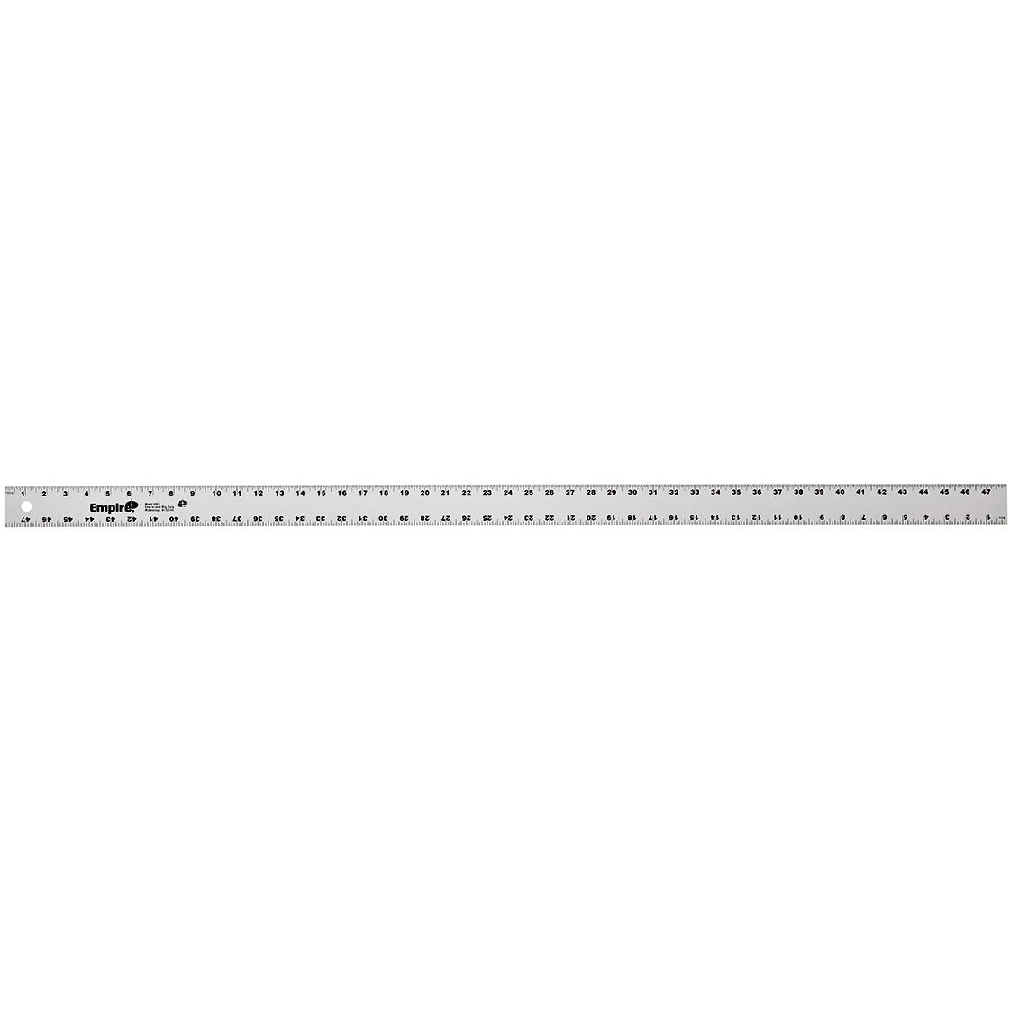 Empire 4004 Straight Edge Ruler, Inch Graduation, Aluminum, 2 in W