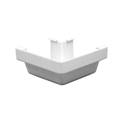 Euramax TUFFFLO M0503 Gutter Outside Corner, 5 in Gutter, Vinyl, White