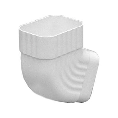 Amerimax M0628 Downspout Elbow, Vinyl, White