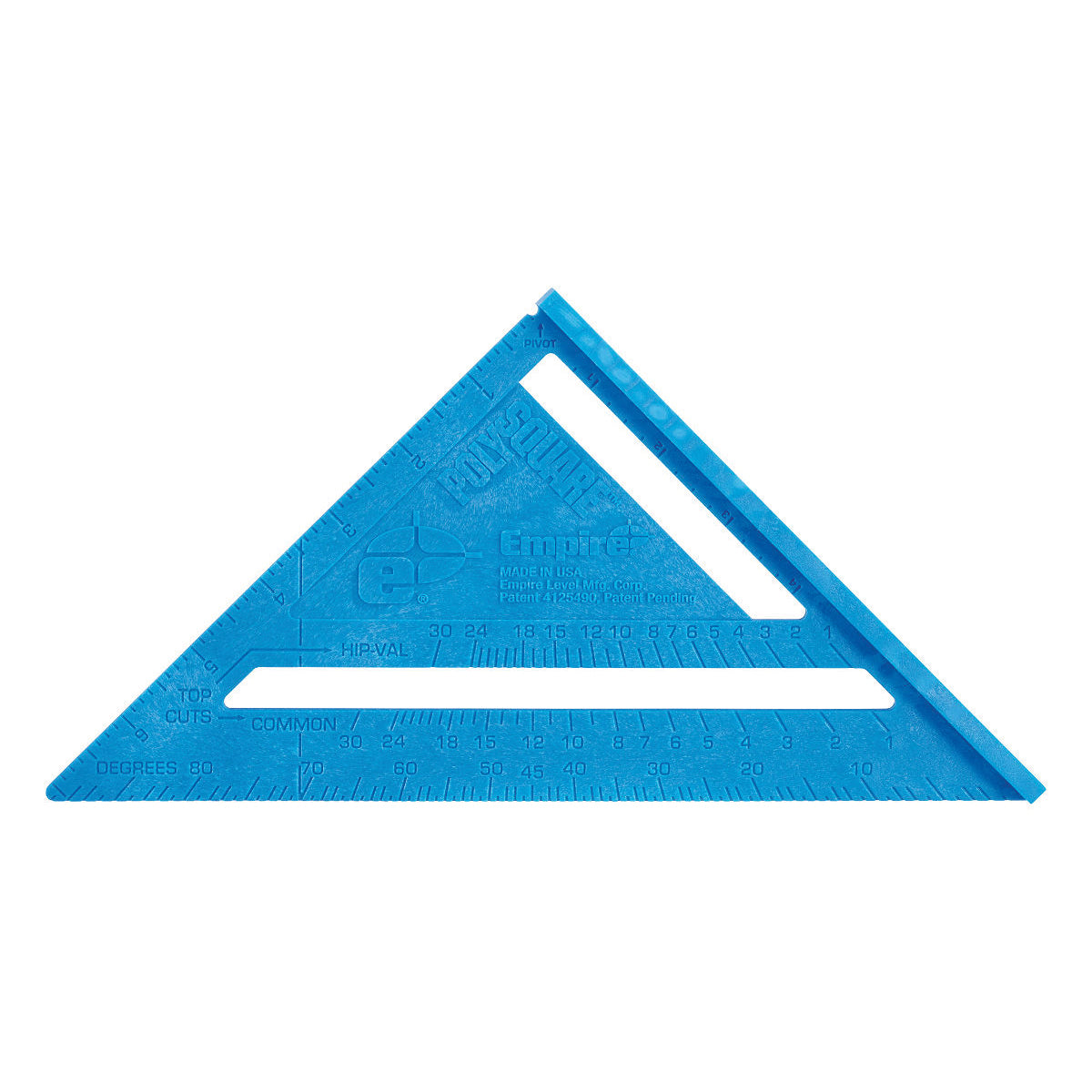 Empire 296 Rafter Square, 0.125 in Graduation, Polycast, 7 in L