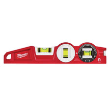 Load image into Gallery viewer, Milwaukee 48-22-5210 Torpedo Level, 10 in L, 3-Vial, Magnetic, Aluminum, Red
