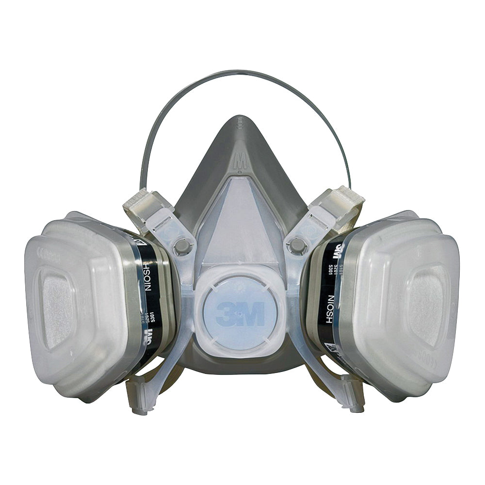 3M TEKK Protection 52P71PC1-B/R52P71 Disposable Respirator, M Mask, P95 Filter Class, Dual Cartridge, Gray