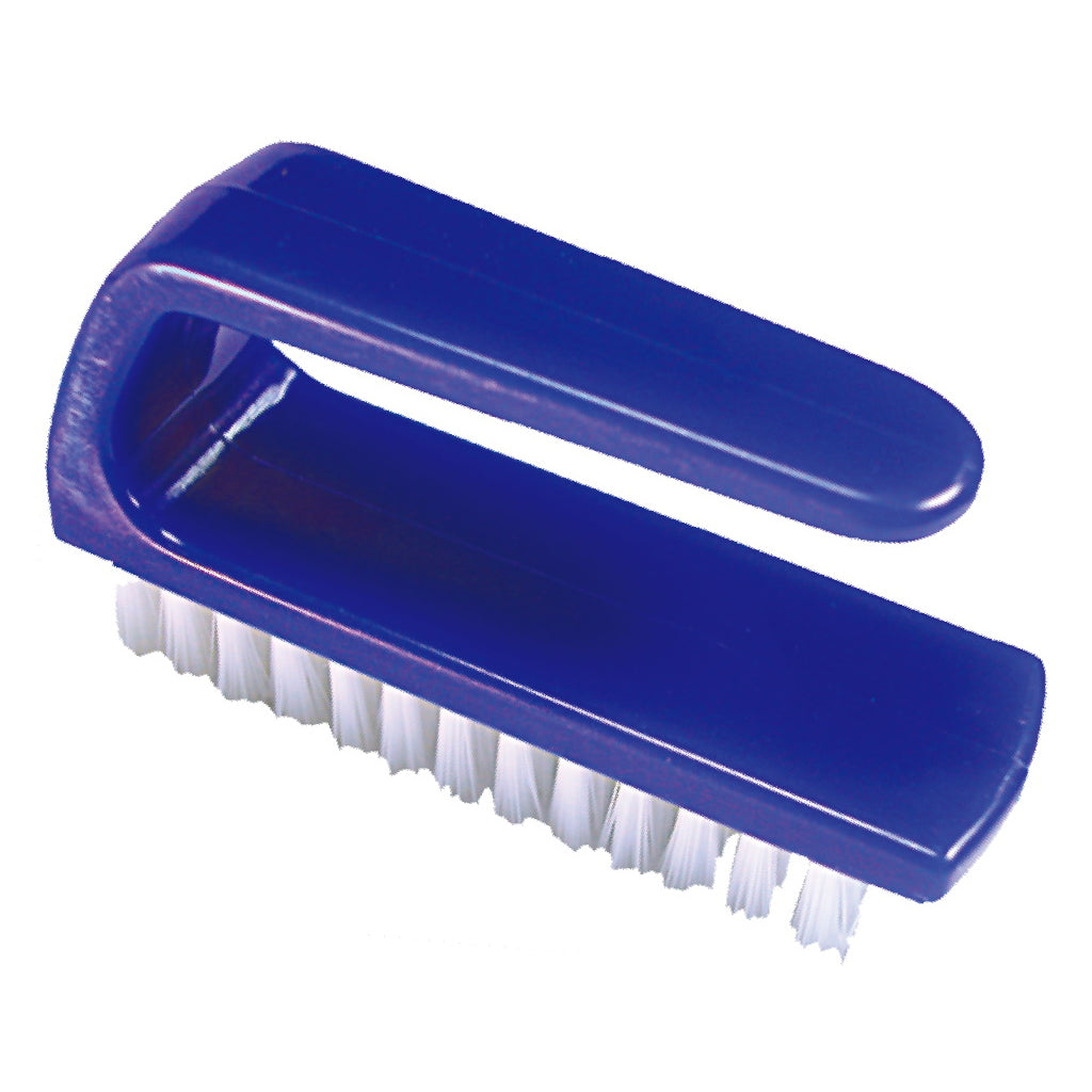 Vulcan JLWNB2001 Mini Scrub Brush, 0.6 in L Trim, Nylon Bristle, White Bristle, 7/8 in W Brush, 3 in OAL