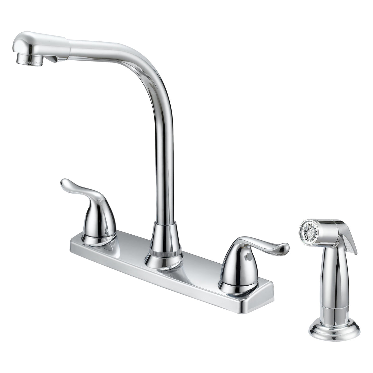 Boston Harbor F8F10036CP Kitchen Faucet, 1.8 gpm, 2-Faucet Handle, 4-Faucet Hole, Metal/Plastic, Chrome Plated