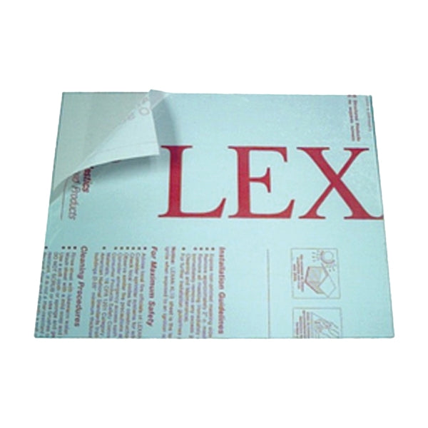 Plaskolite 1PC3244A Safety Sheet, 44 in L, 32 in W, 0.093 in Thick, Clear