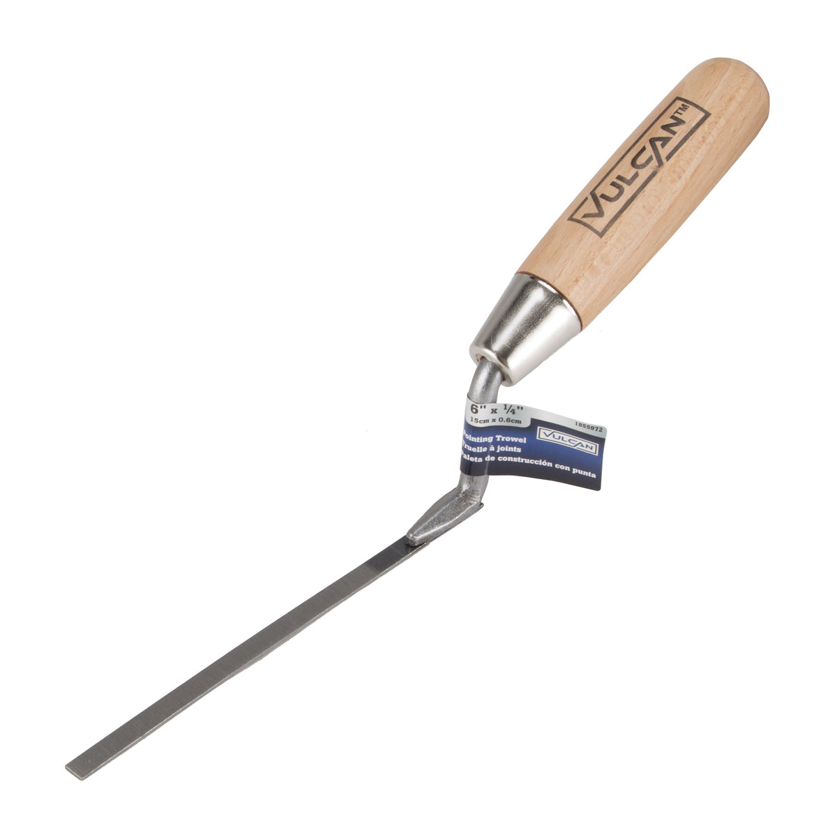 Vulcan DYT00323L Tuck Pointing Trowel, 6 in L, Steel, Ergonomic Handle