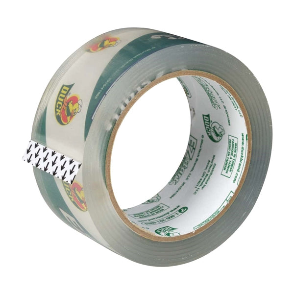 Duck EZ Start 299002 Packaging Tape, 60 yd L, 1.88 in W, Clear