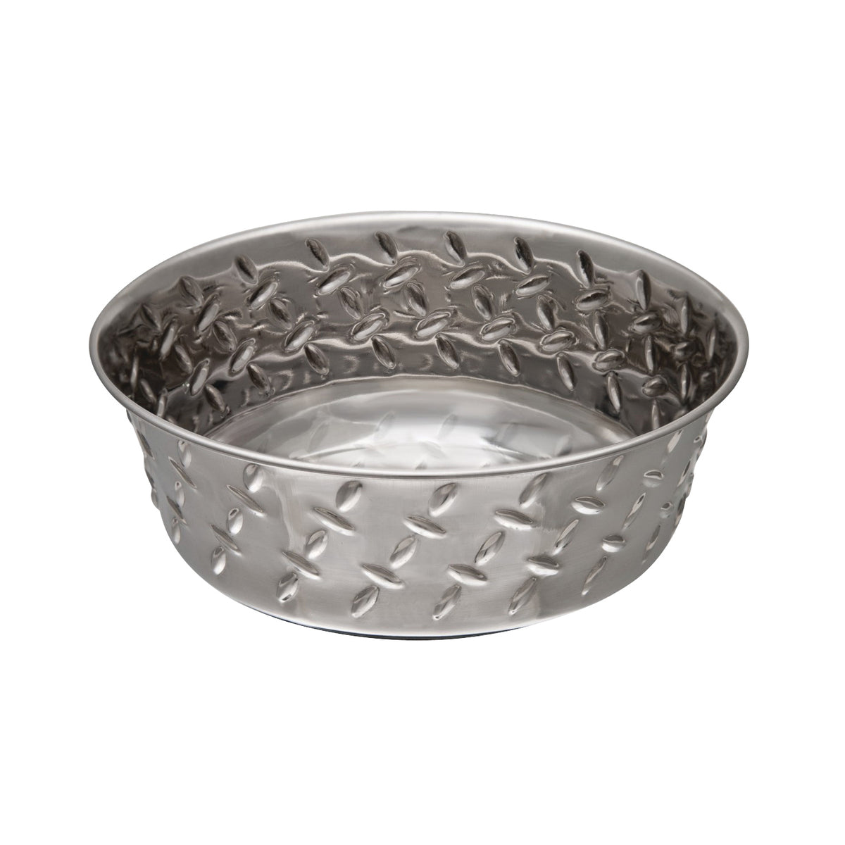 Loving Pets 7256 Pet Feeding Dish, L, 2 qt Volume, Stainless Steel, Metal