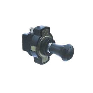 CALTERM 40180 Push/Pull Switch, 16 A, 12 VDC, Screw Terminal, Chrome Housing Material, Black