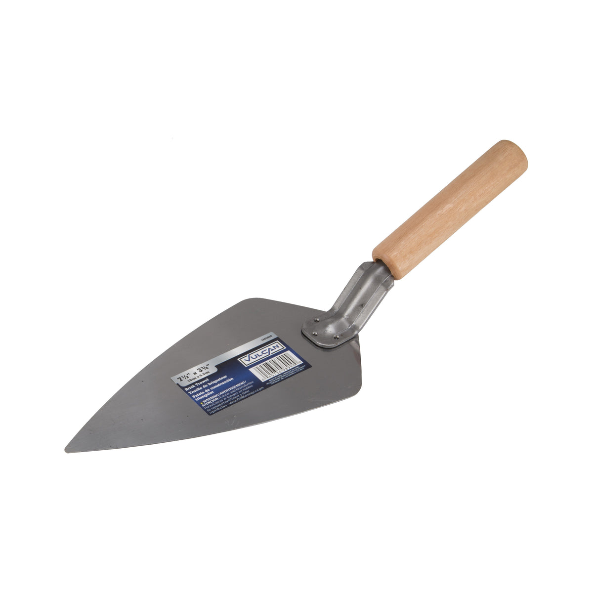 Vulcan PT-120253L Masonry Trowel, 7-1/2 in L Blade, 3.75 in W Blade, Comfort Grip Handle
