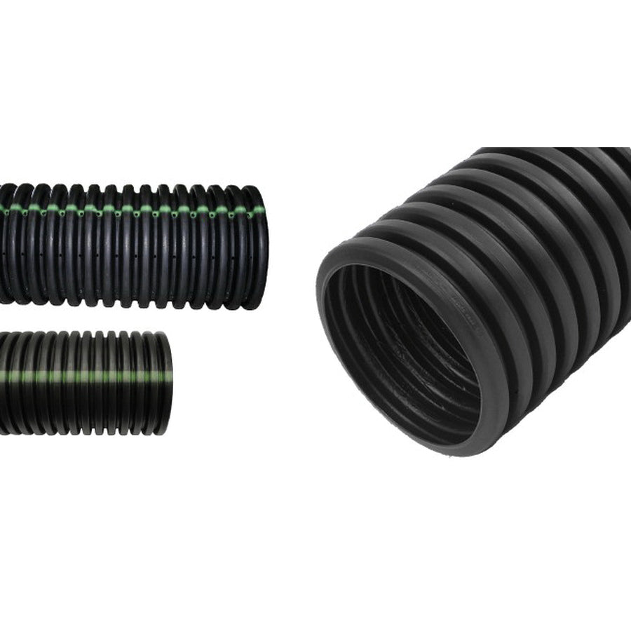 ADS 04540010 Single-Wall Pipe, 4 in, 10 ft L, Plain End, HDPE