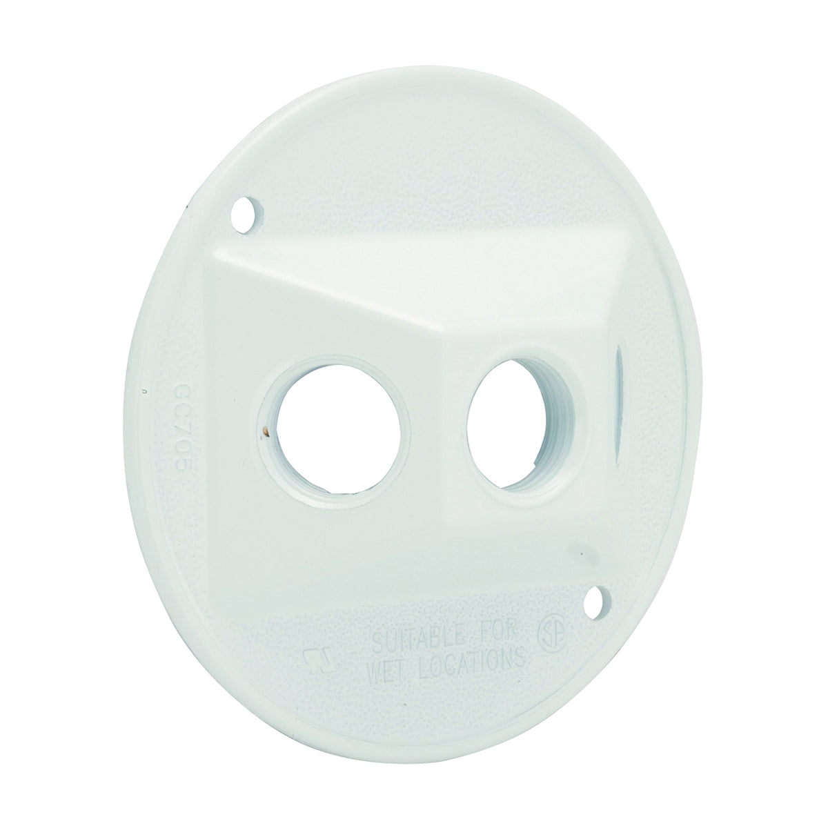 Orbit RC-3-W Round Cover, Weatherproof, Aluminum, White, Powder-Coated