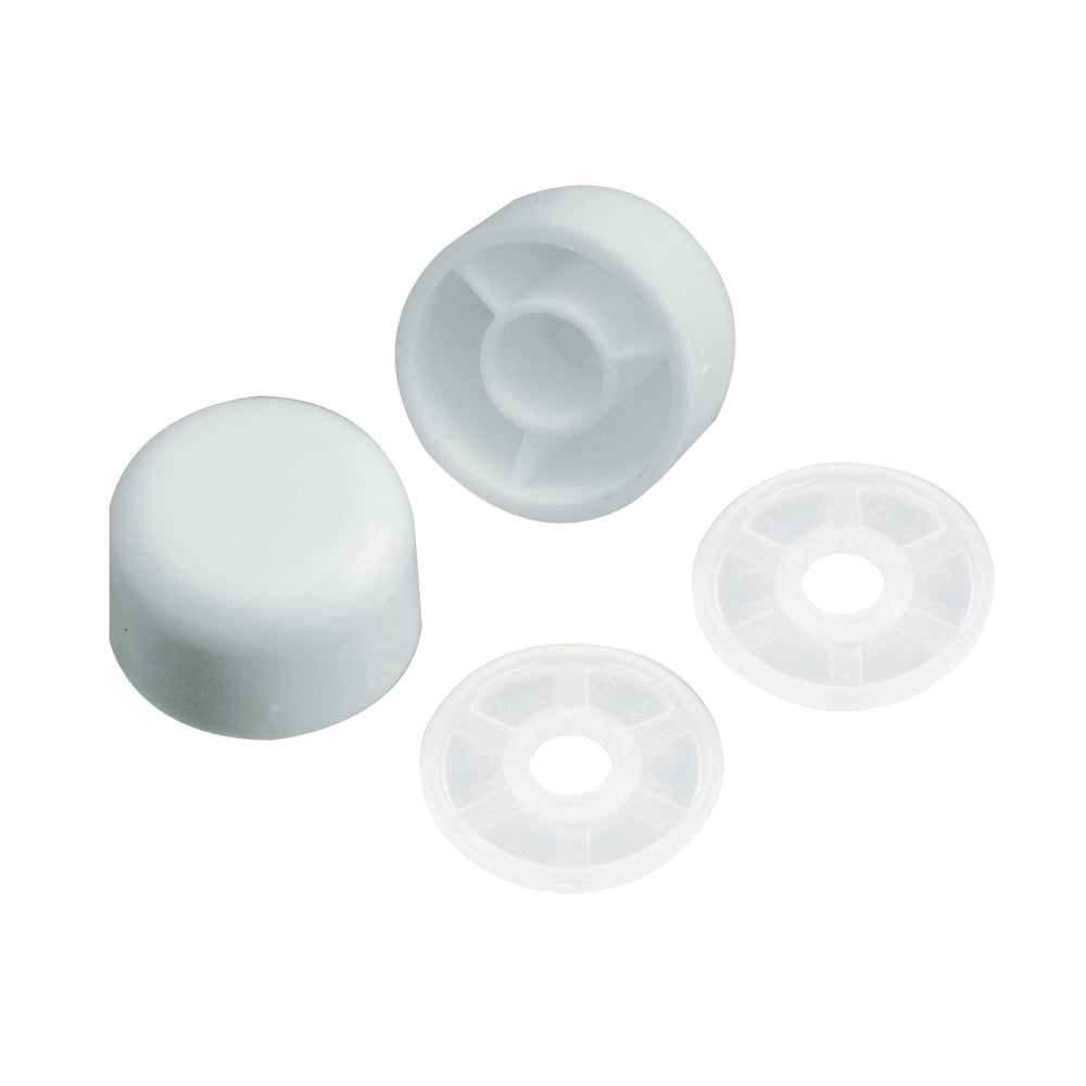 Plumb Pak PP835-30 Bolt Cap, Universal, Plastic, White