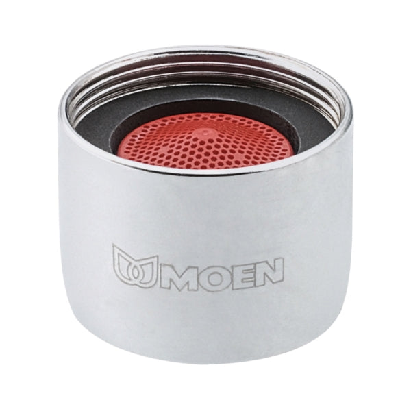 Moen CA3924 Faucet Aerator, 15/16-27 Female, Chrome Plated, 1.5 gpm