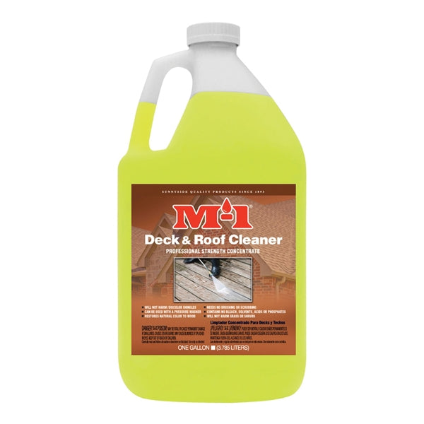 M-1 DRC1G Deck Cleaner, Liquid, Mild, Yellow, 1 gal, Bottle