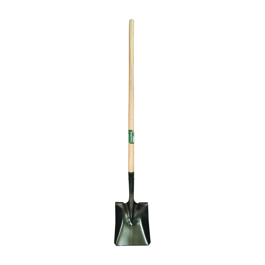 UnionTools 40184 Square Point Shovel, 9-1/2 in W Blade, Hardwood Handle, 48 in L Handle