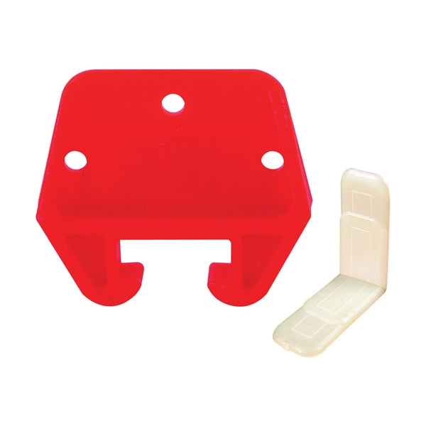 Prime-Line R 7082 Drawer Track Guide Kit, Plastic, Red