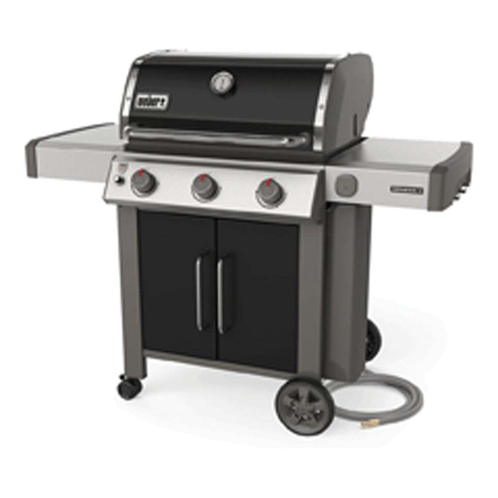 Weber Genesis II, Series 66015001, E-315 Gas Grill, Natural Gas, 3 -Burner, with Side Shelf, Black