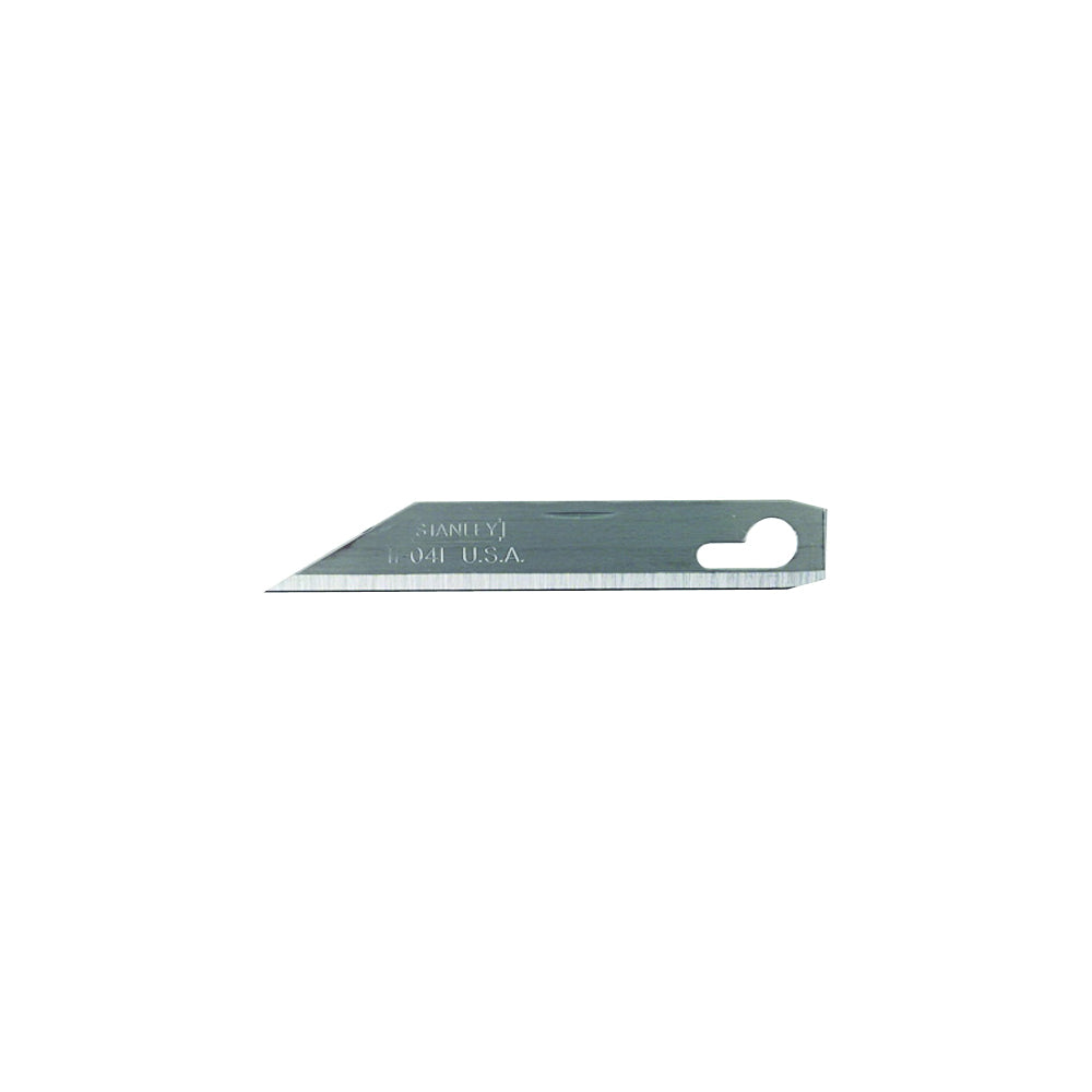 STANLEY 11-041 Replacement Knife Blade, 2-9/16 in L, Stainless Steel, Single-Edge Edge, 1-Point