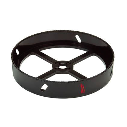 Milwaukee 49-56-0300 Hole Saw, 4-3/8 in Dia, 1 in D Cutting, 5/8-18 Arbor, Carbide Cutting Edge
