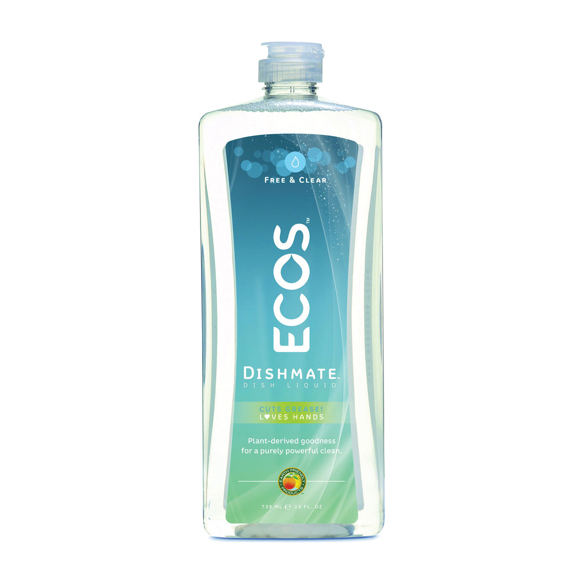 ECOS PL9721/6 Dishwashing Liquid, 25 oz, Gel, Clear/Light Yellow