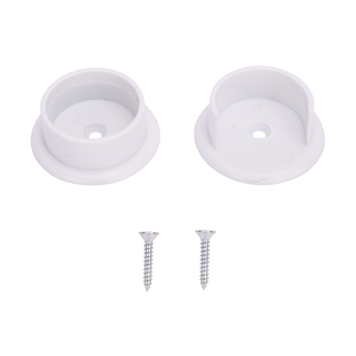 ProSource 23701PHX-PS Closet Pole Socket, Plastic, White