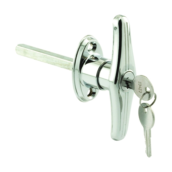 Prime-Line GD 52122 T-Locking Handle, 5/16 in L Shaft, Zinc, Chrome