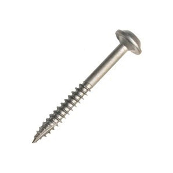 Kreg SML-C2-250 Pocket-Hole Screw, #8 Thread, 2 in L, Coarse Thread, Maxi-Loc Head, Square Drive, Carbon Steel, Zinc