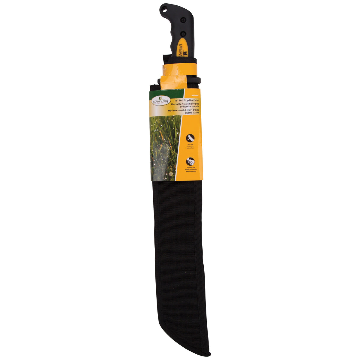 Landscapers Select JLO-006-N3L 18 in Blade, 23-1/2 in OAL, 18 in Blade, High Carbon Steel Blade, Rubber Handle