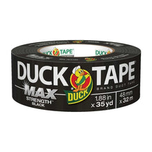 Load image into Gallery viewer, Duck 240867 Duct Tape, 35 yd L, 1.88 in W, Black
