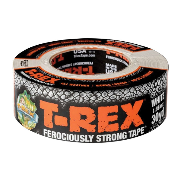 T-Rex 241534 Duct Tape, 30 yd L, 1.88 in W, White